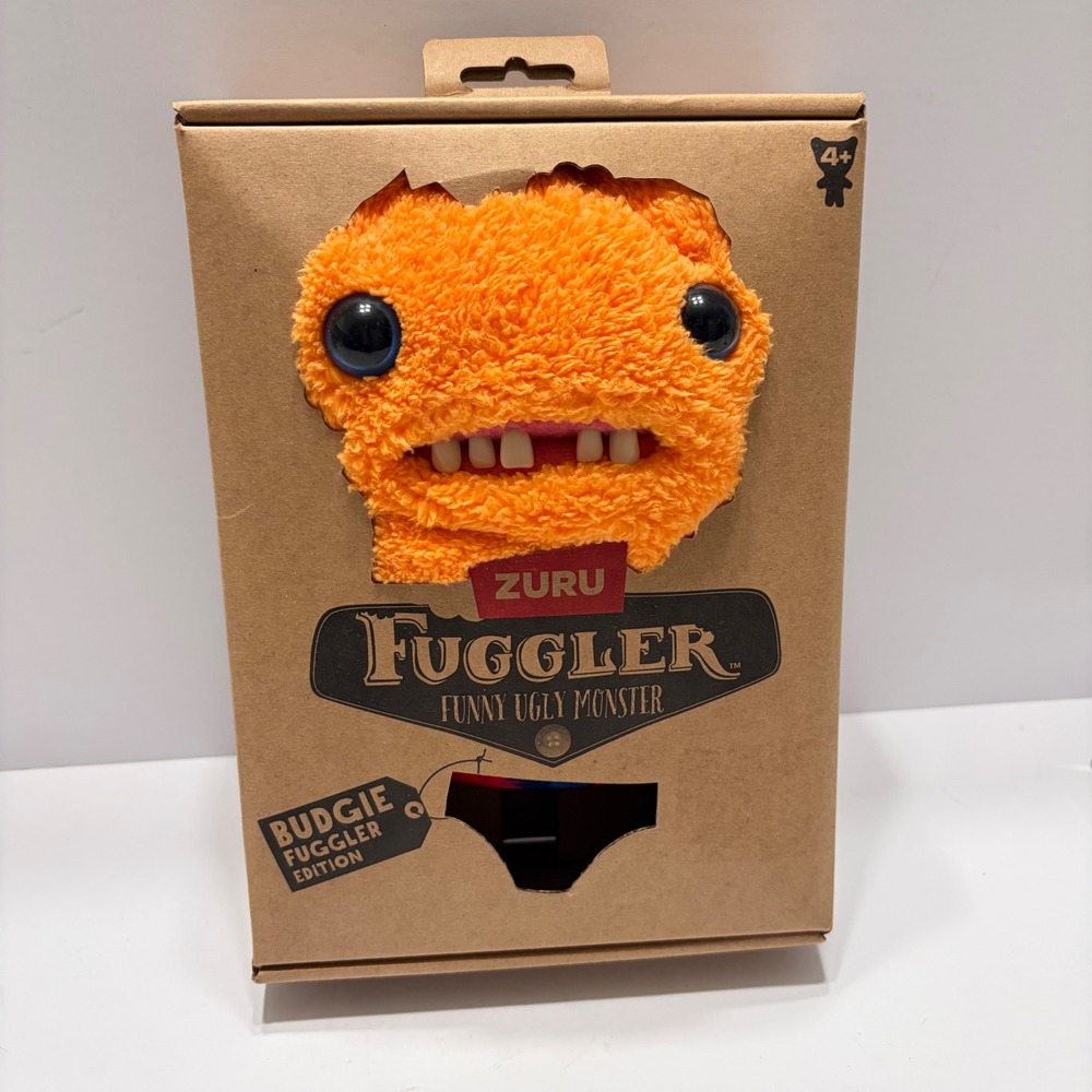 Zuru Fuggler Budgie Fuggler Edition Orange Funny Ugly Monster Plush Toy New